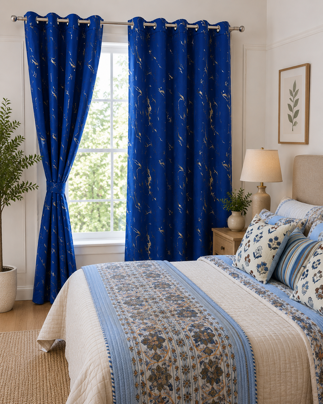 Azurel Gleam Blackout Curtain