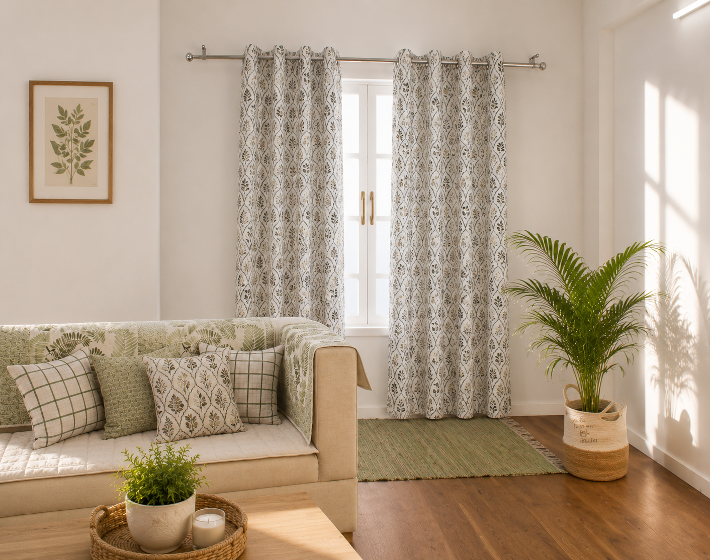 Verdelle Linen Blend Curtain