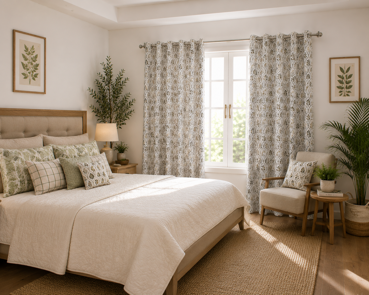 Verdelle Linen Blend Curtain
