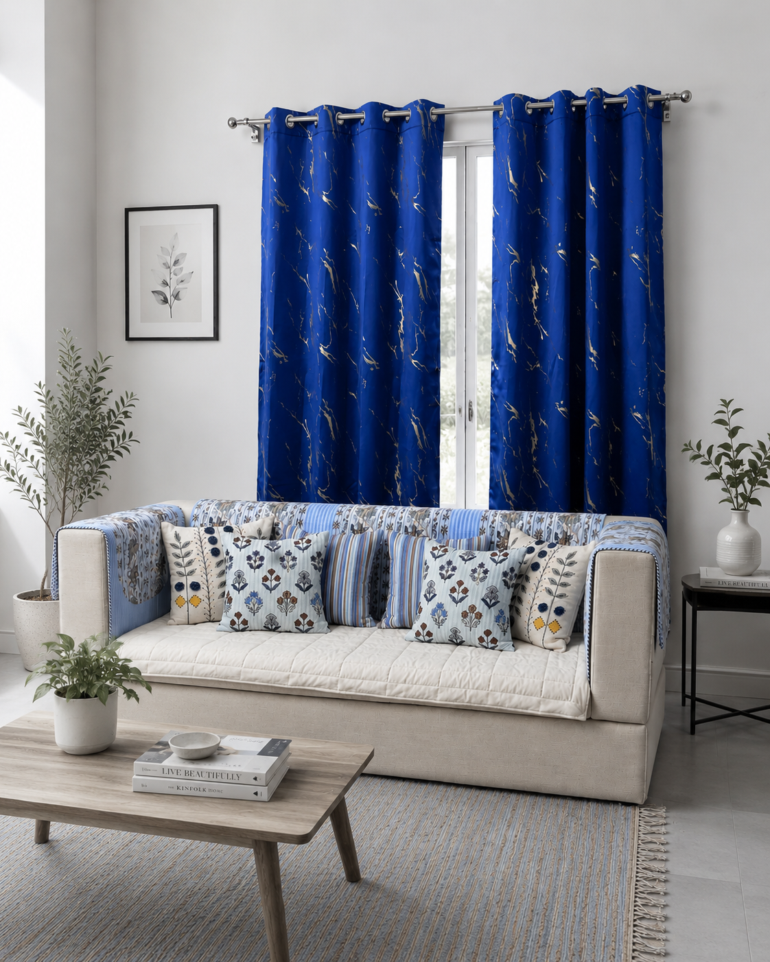Veloura Velvet Sofa Cover Set