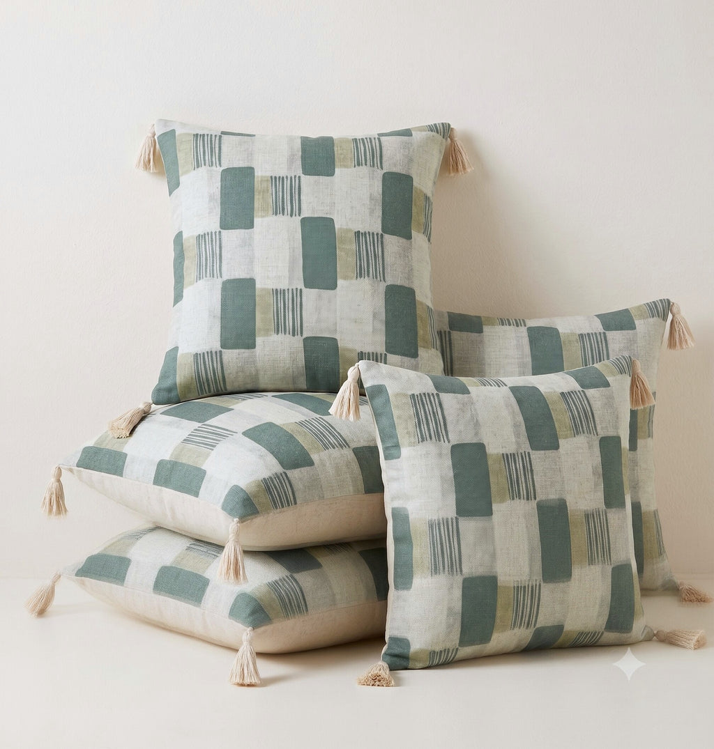 Willow Mosaic Cushion Cover – Set of 5