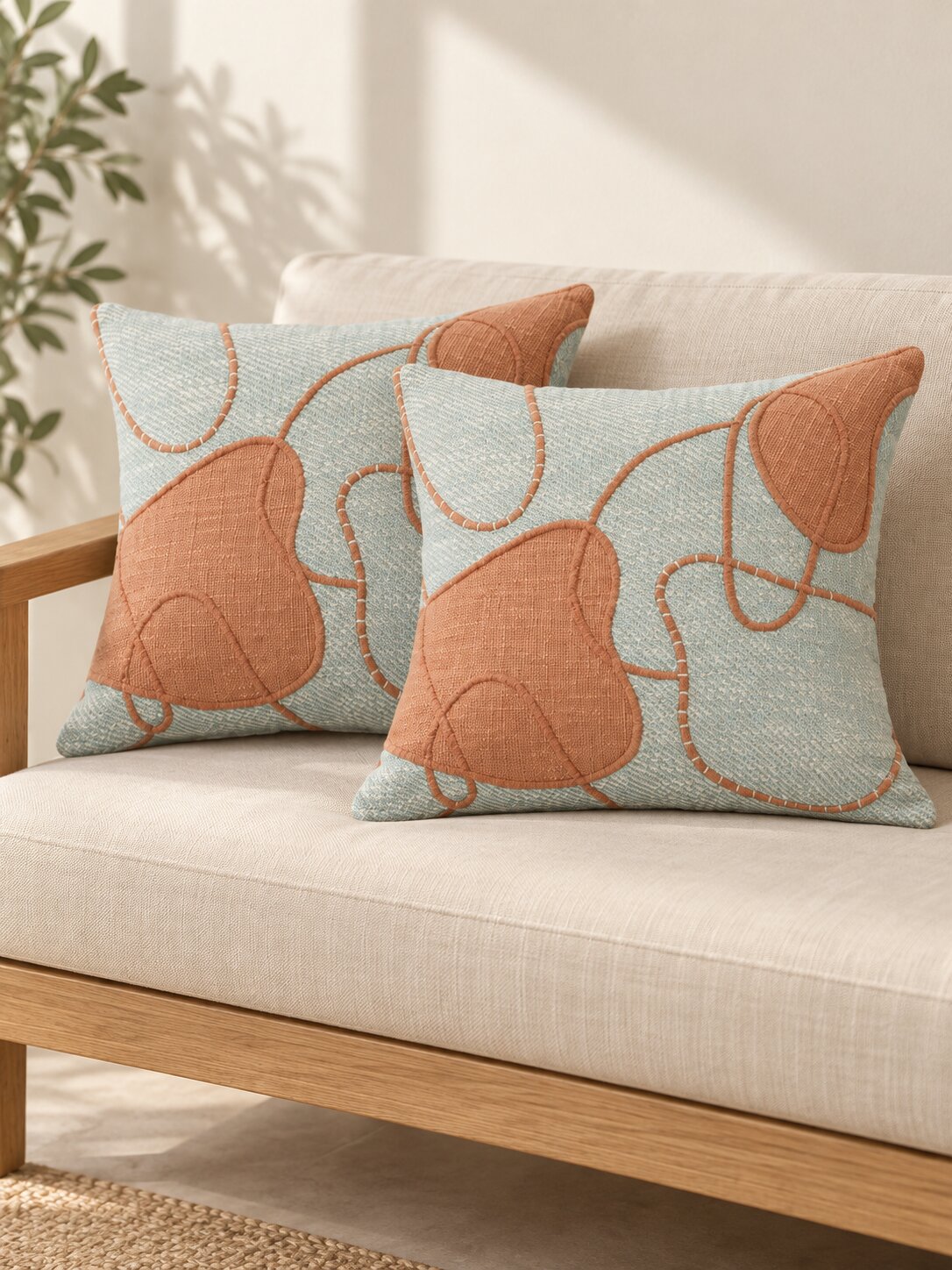 Riviera Cotton Cushion Cover - Set of 2