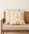 Ochre Bloom Cushion Cover – Set of 2