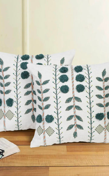 Silken Bloom Cushion Cover