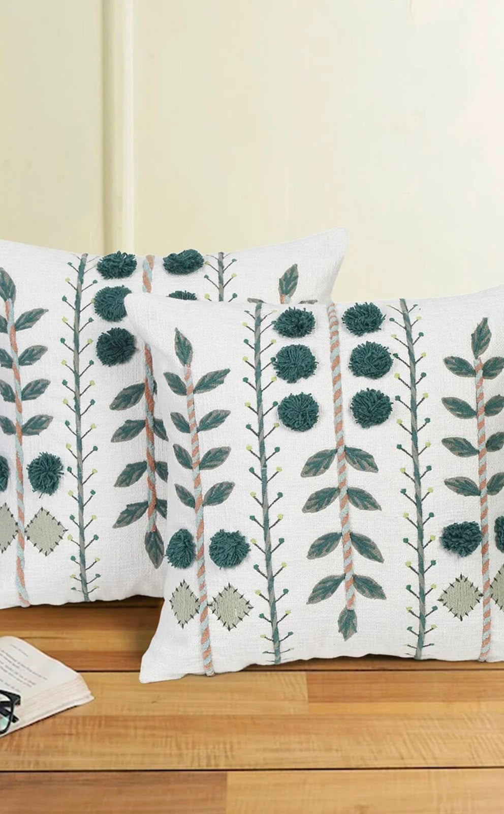 Silken Bloom Cushion Cover