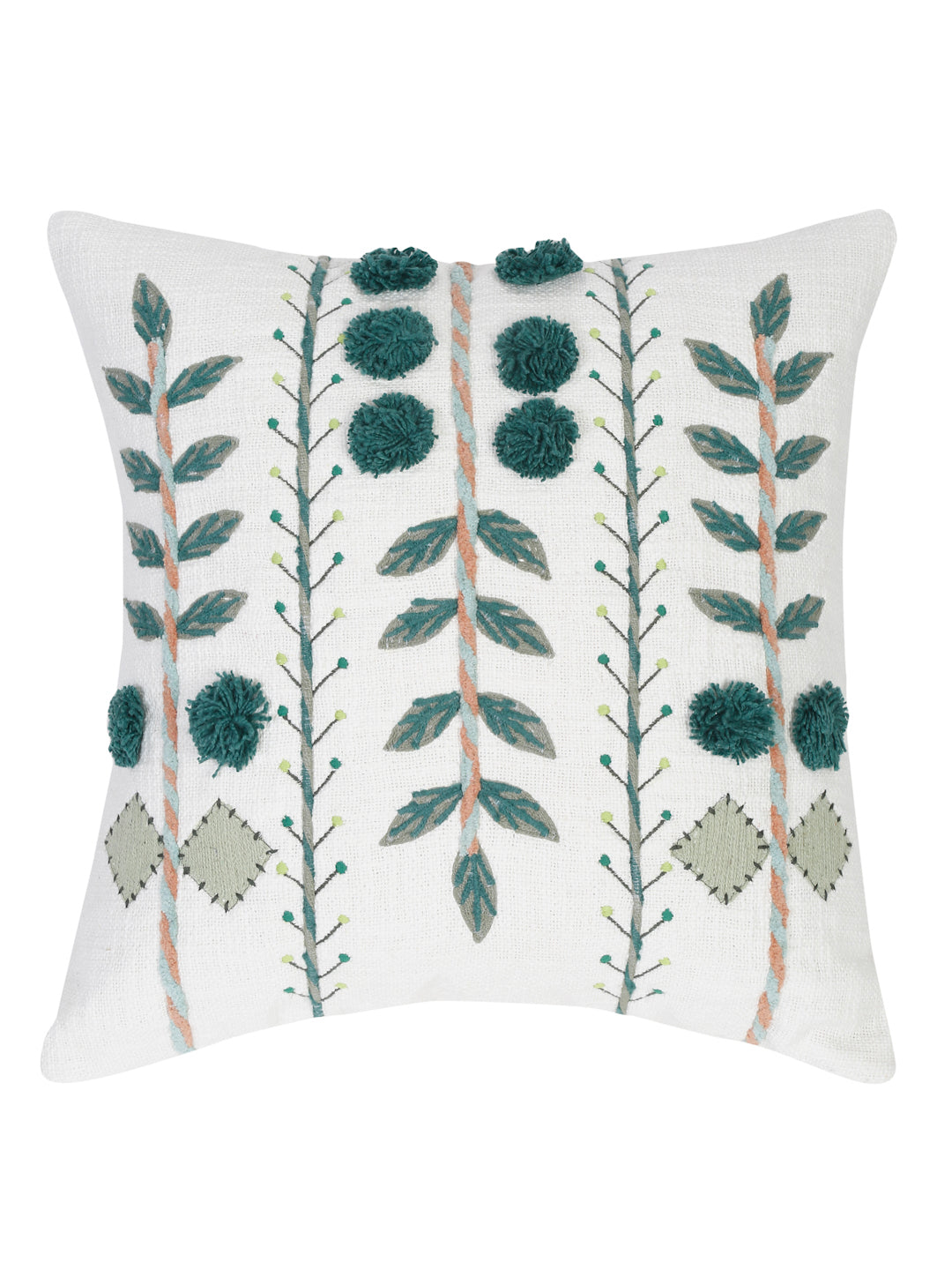 Verdant Stitched Cushion Cover