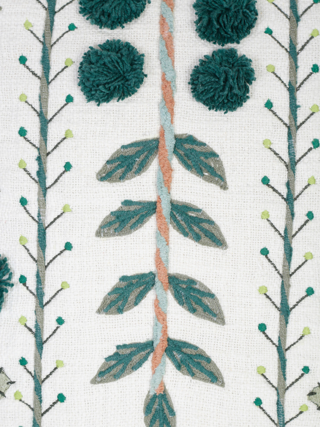 Verdant Stitched Cushion Cover