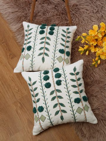 Verdant Stitched Cushion Cover
