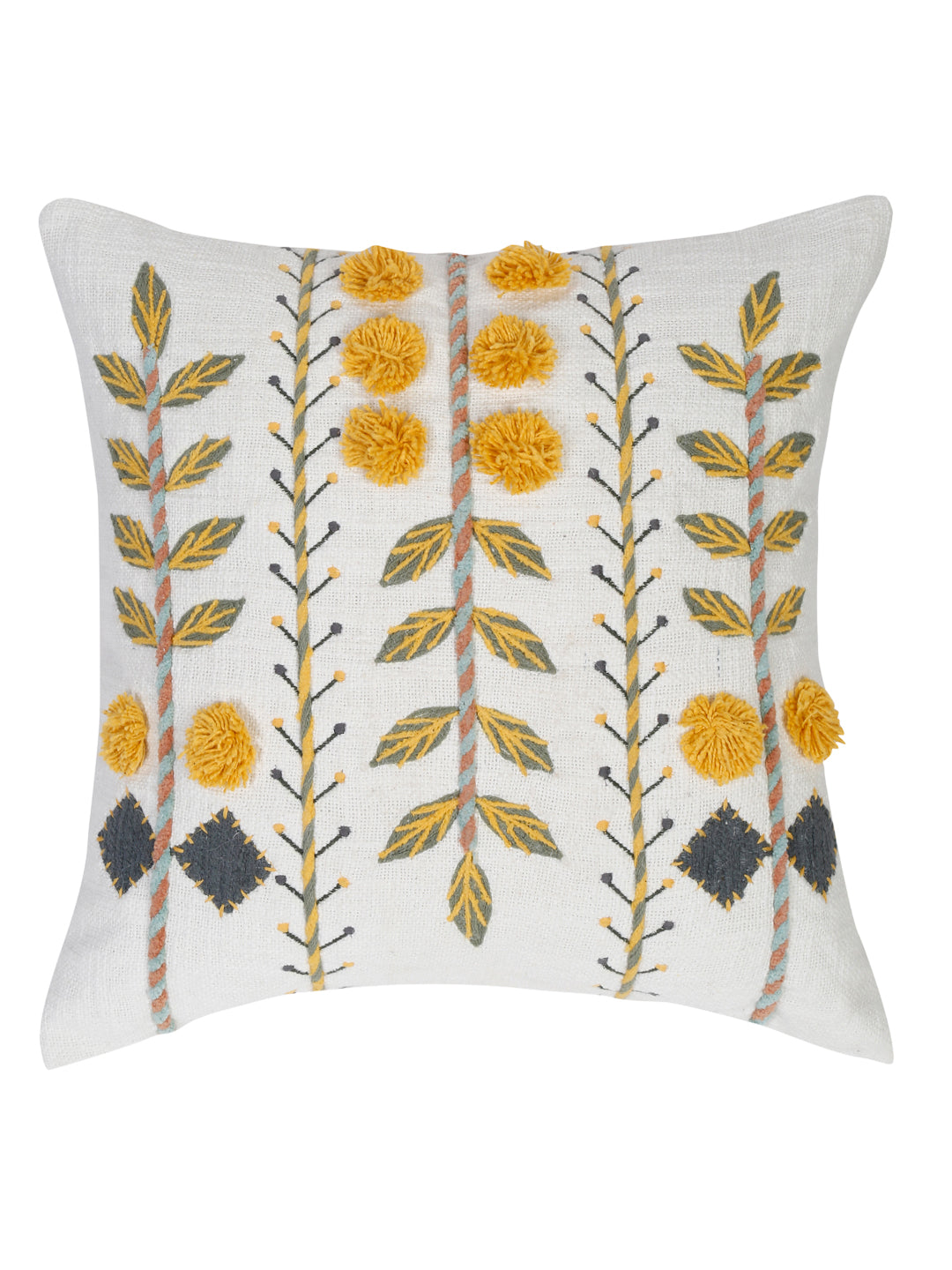 Sunbloom Stitch Cushion Cover