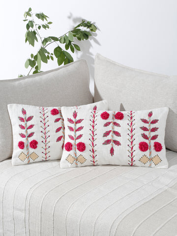 Roselle Emb Accent Cushion Cover