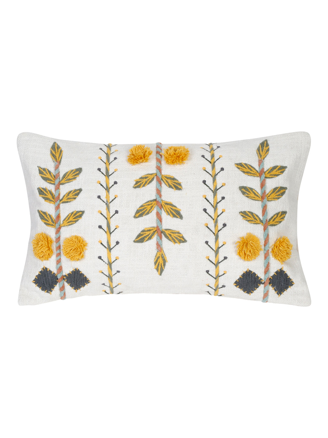 Marigold Bloom Cushion Cover