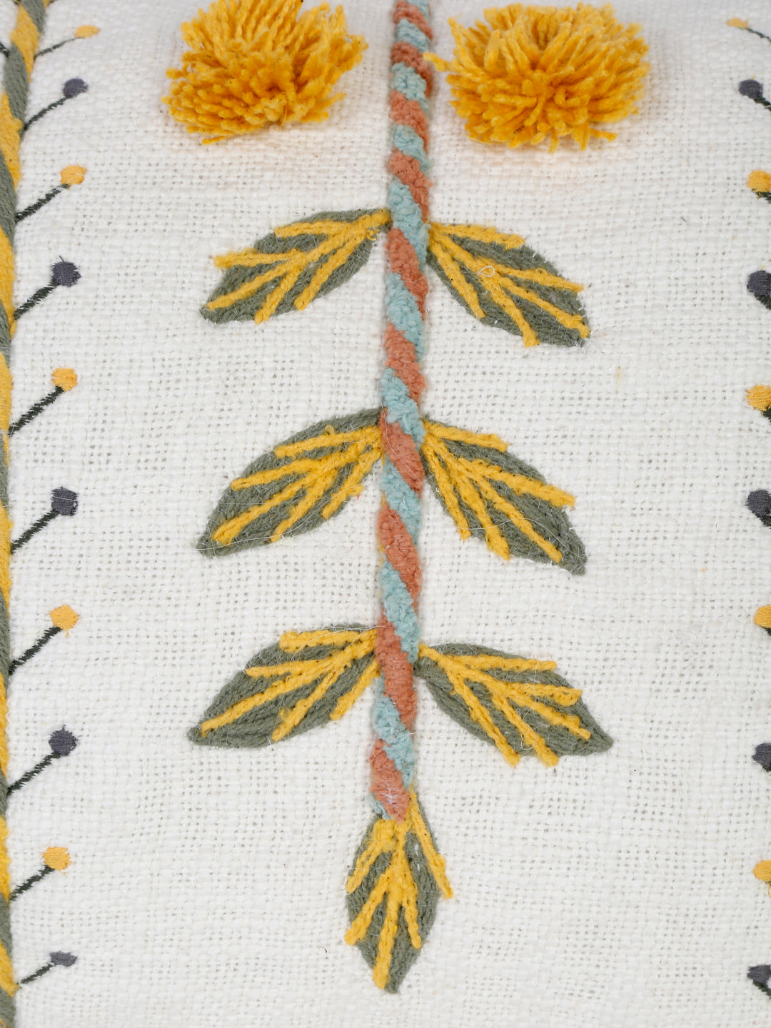 Marigold Bloom Cushion Cover