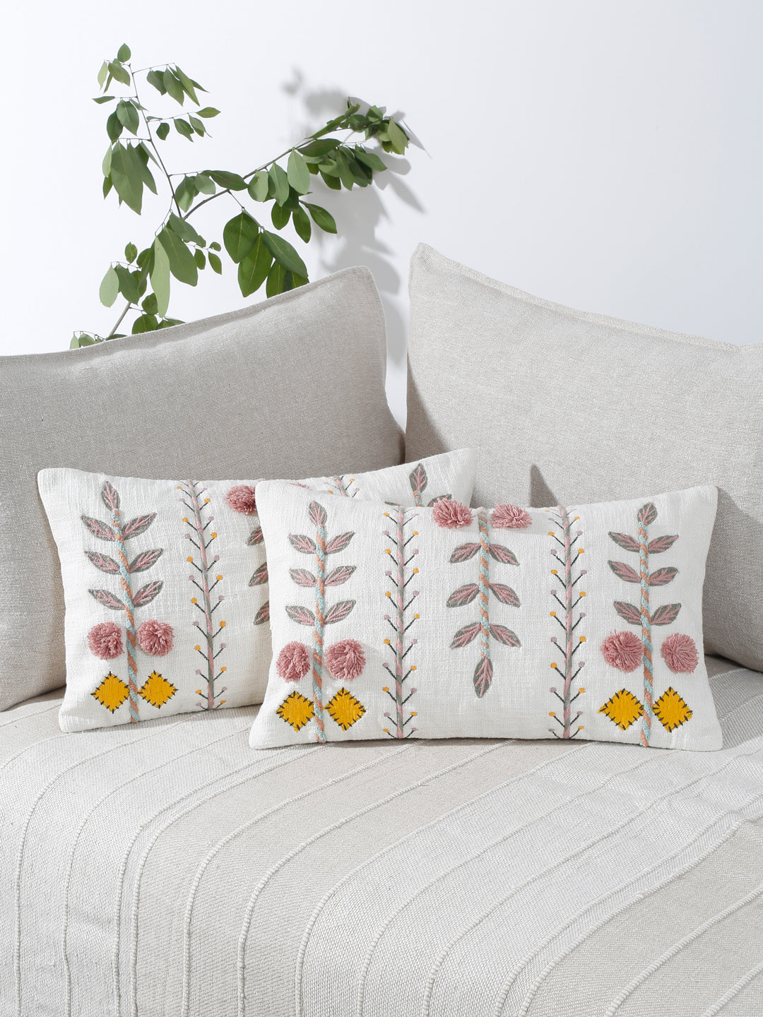 Petalia Blush Cushion Cover
