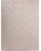 Gray Quilted Velvet Cushion Cover – Set of 2