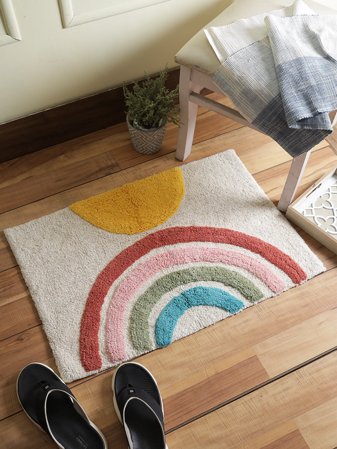 Rainbow Tufted Bath Rug