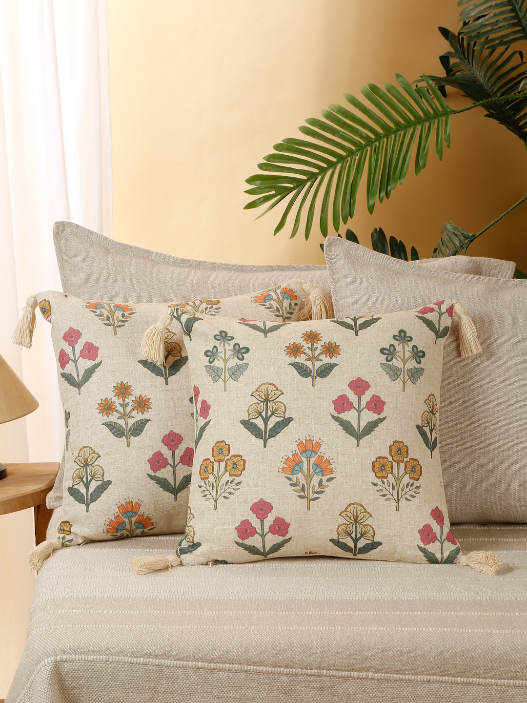 Petaline Tassel Cushion Cover