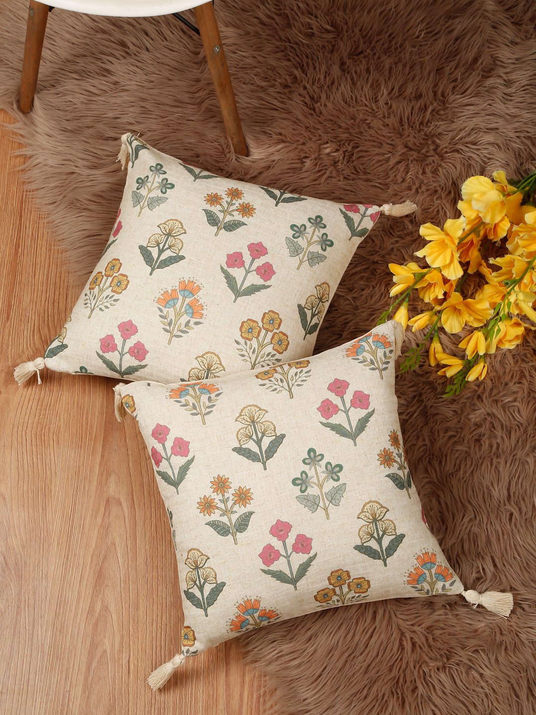 Petaline Tassel Cushion Cover