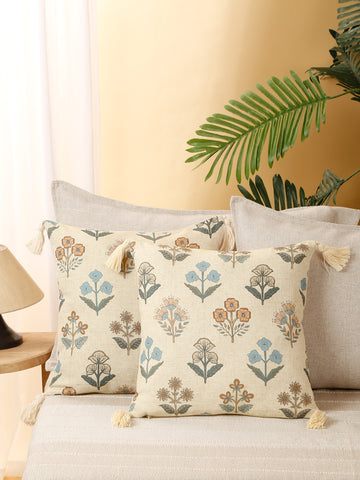 Bloomora Beige Cushion Cover