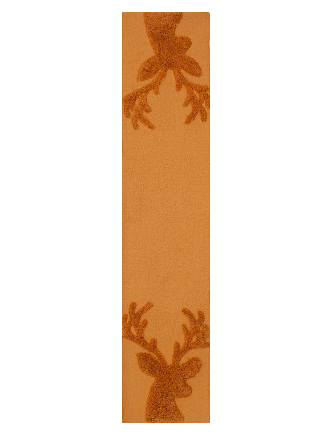 Pumpkin Spice Reindeer Tufted and Quilted Table Runner