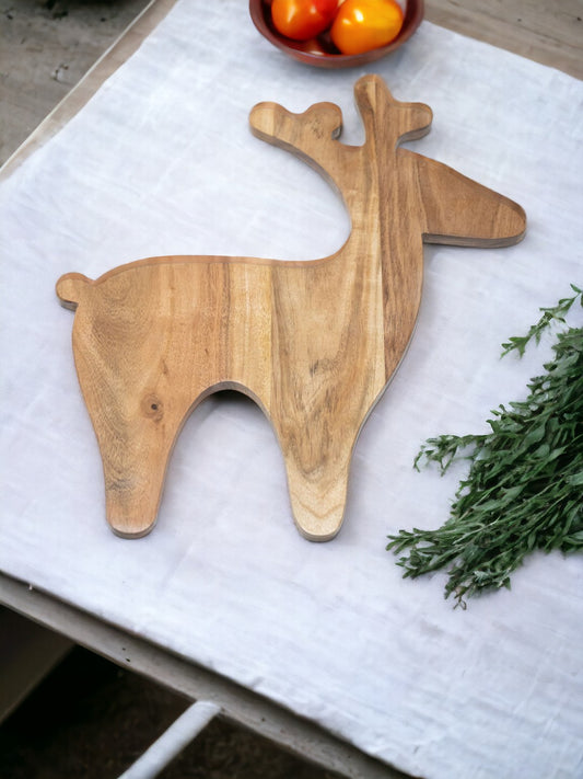 Reindeer Wooden Cheese Board