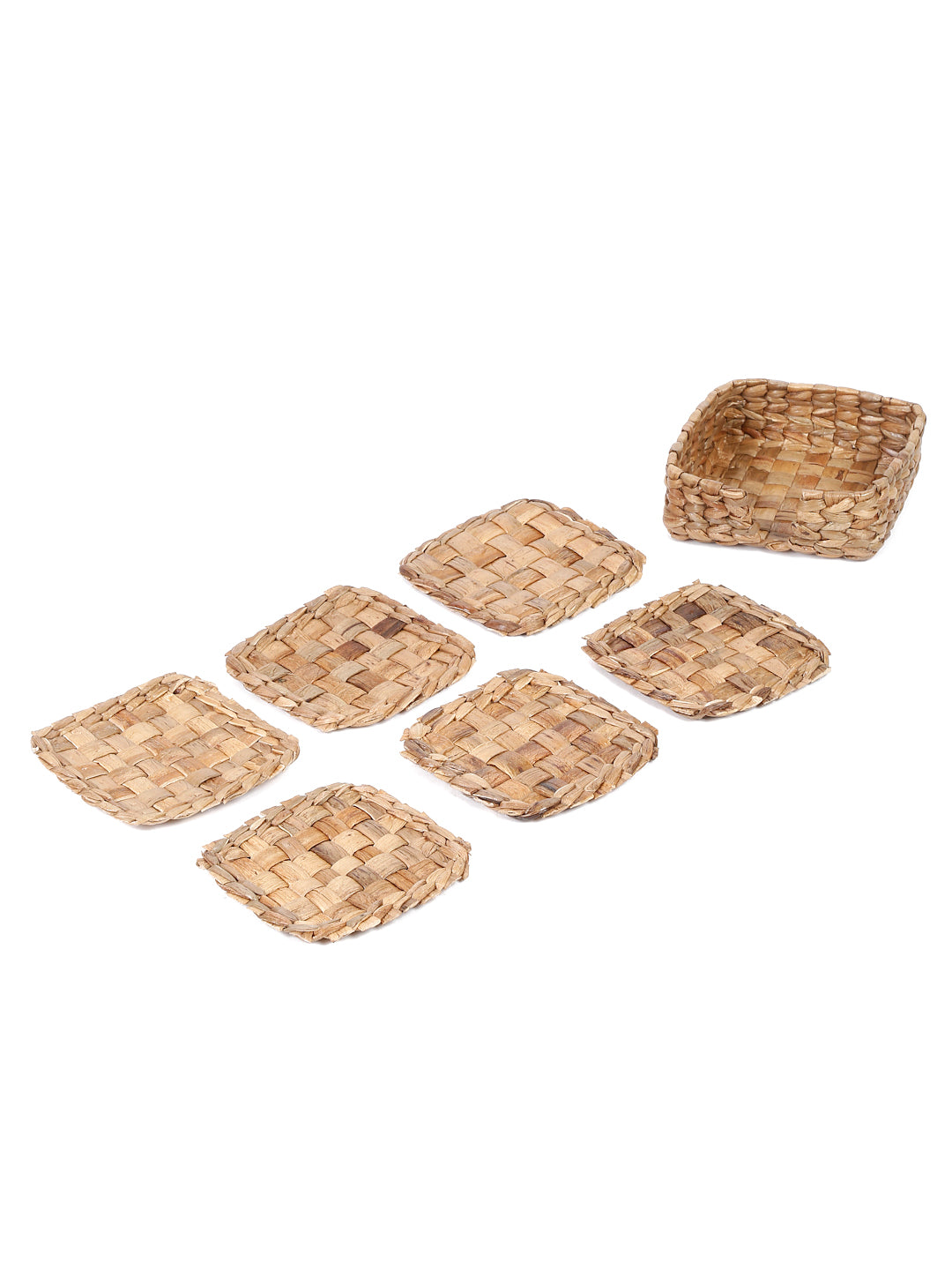 Set of 4 Square Seagrass Coasters