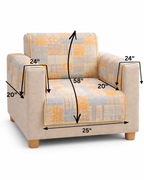 Mosaic Quilted Sofa Cover