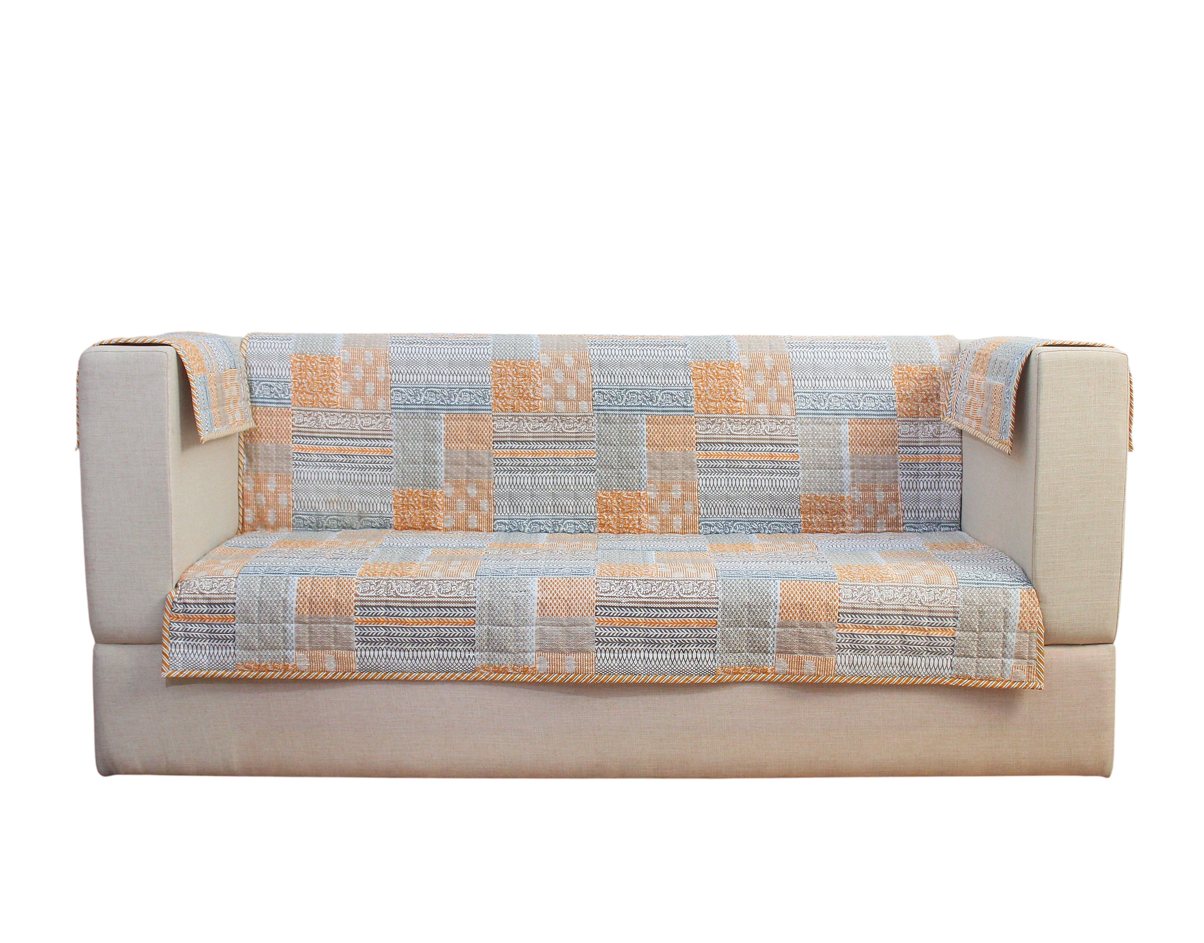 Mosaic Quilted Sofa Cover