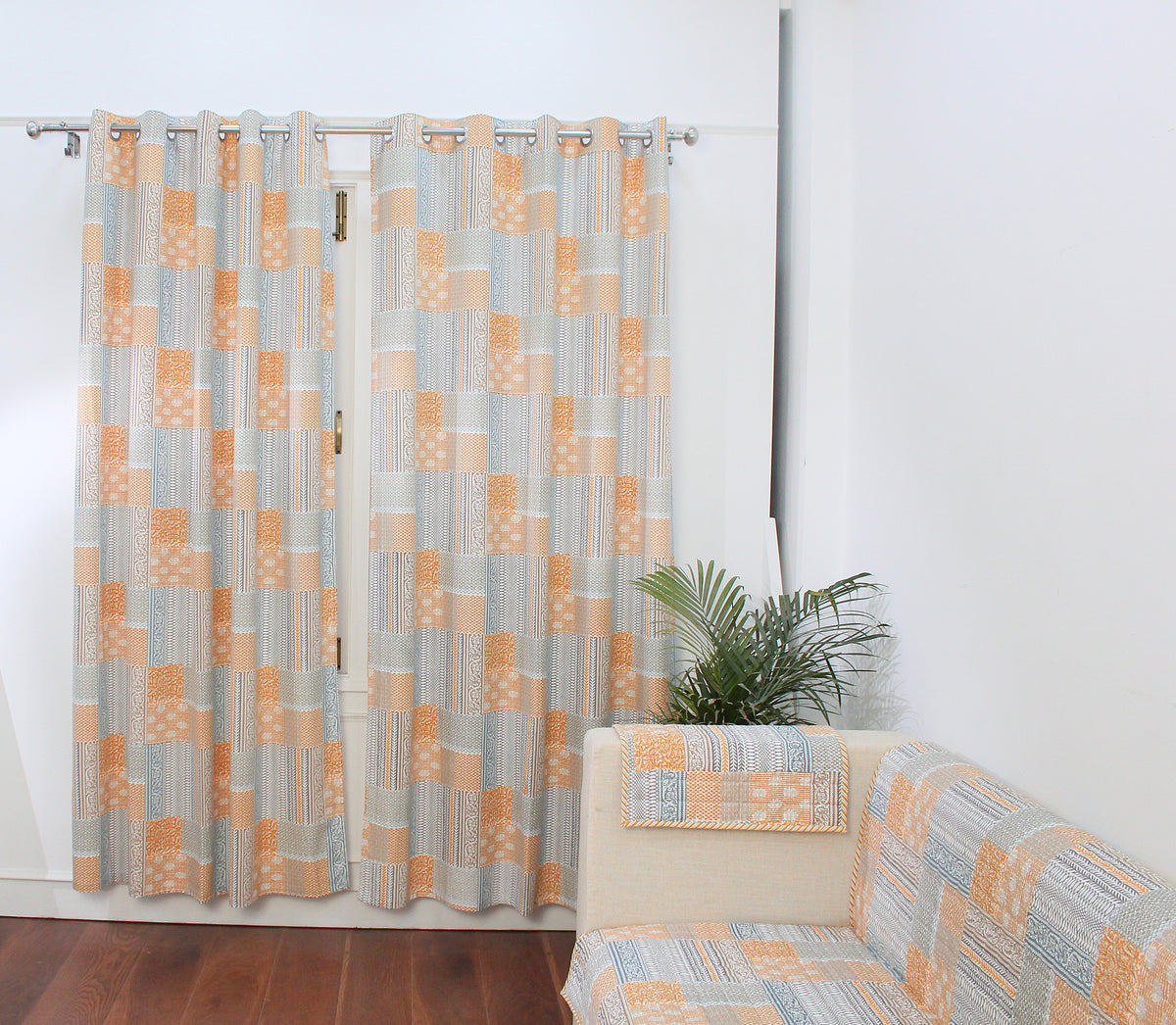 Mosaic Quilted Sofa Cover