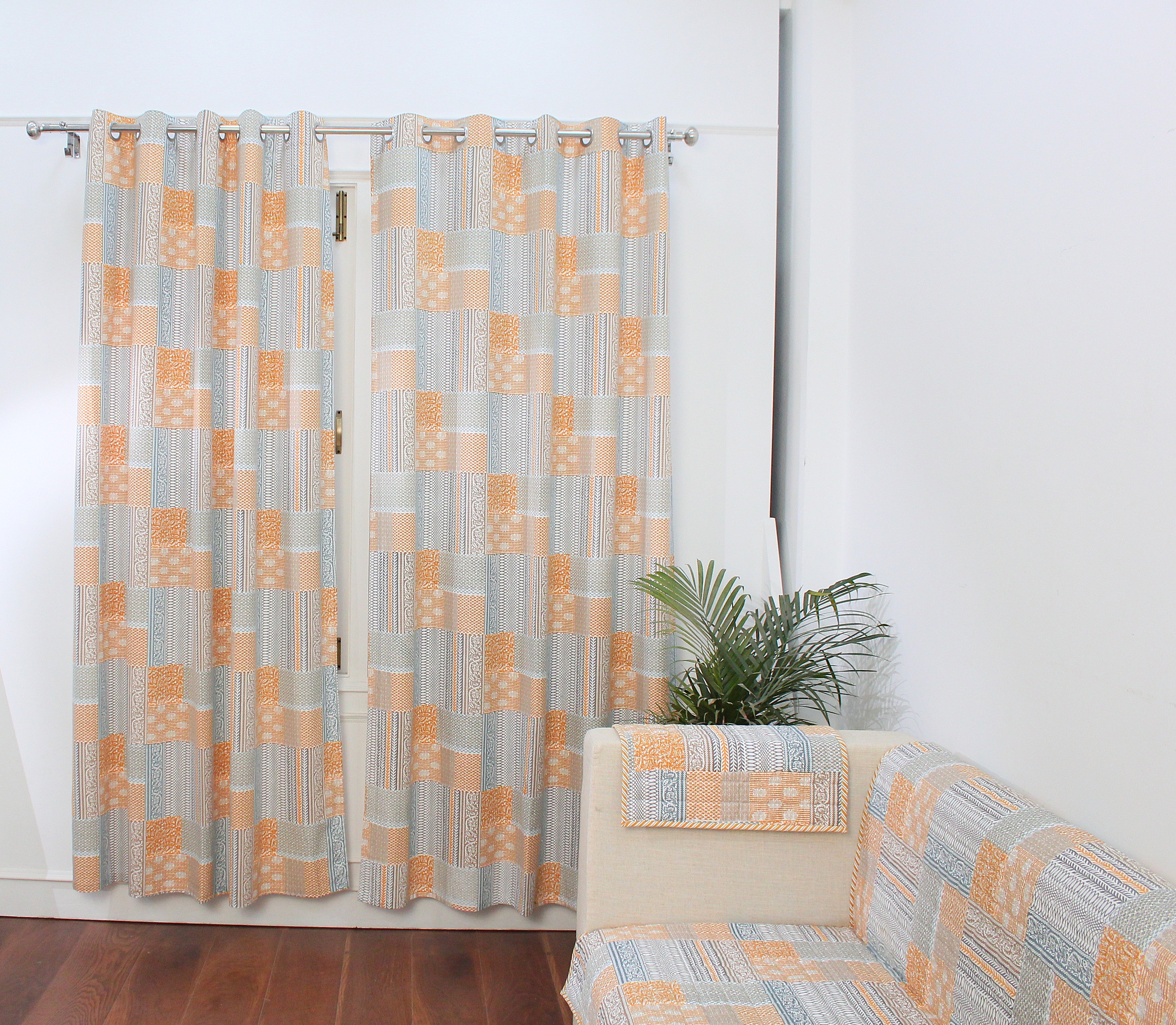 Mosaic Quilted Sofa Cover
