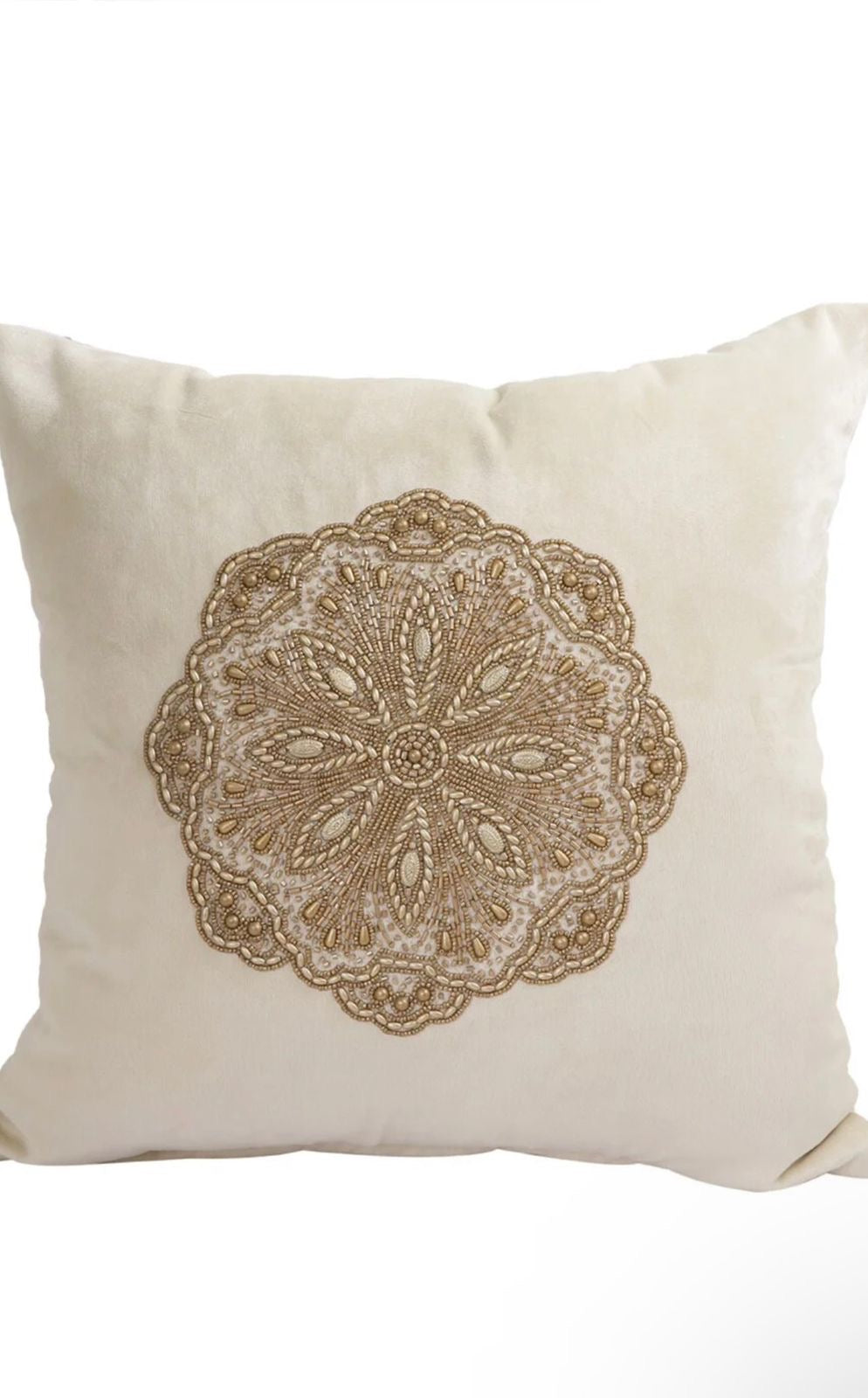 Ivory Embroidered Pillow Cover Set of 2