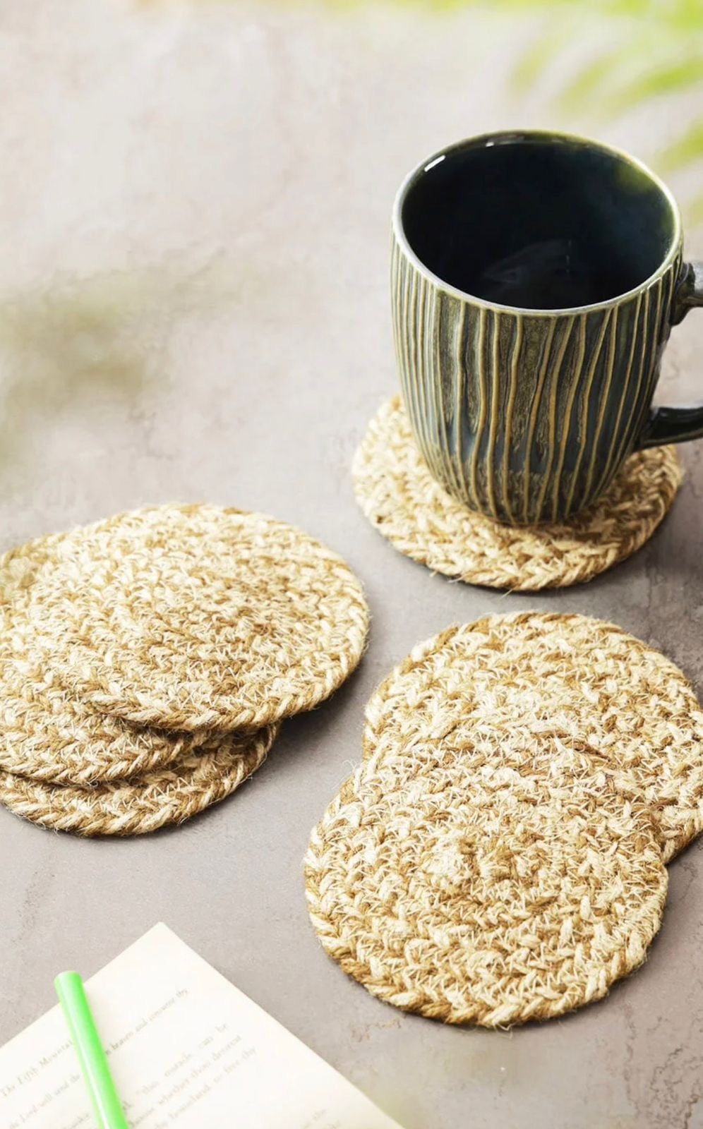 Sandstone Circle Coasters