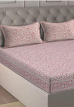 Peach Horizon Bedsheet Set