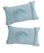 Blue Mist Tufted Cushion Cover – Set of 2