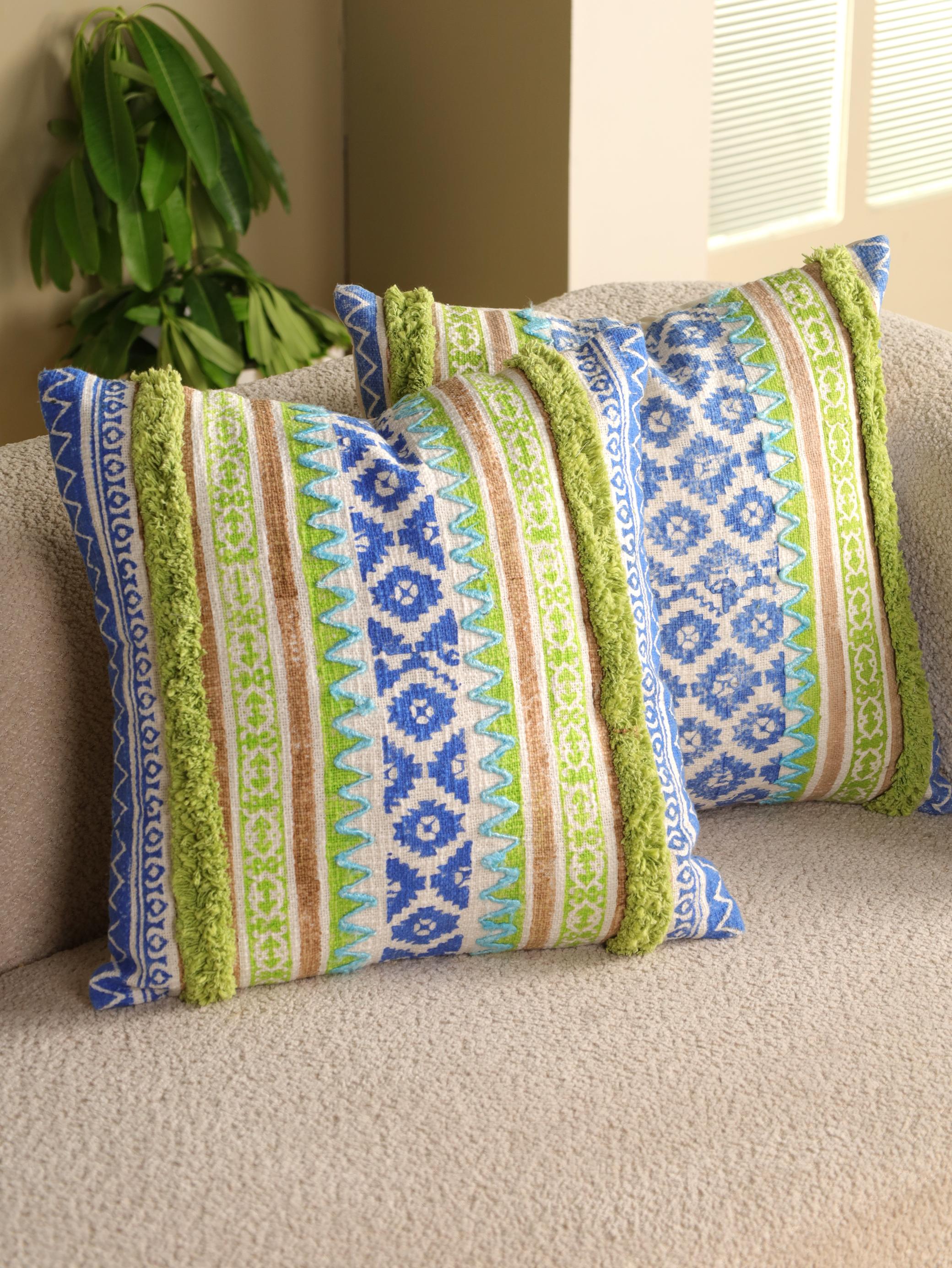 Azura Fringe Cushion Cover Set
