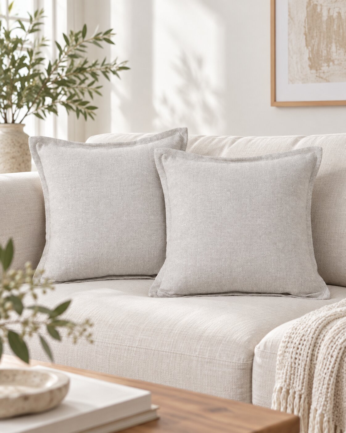 Silver Mist Cushion Cover – Set of 2