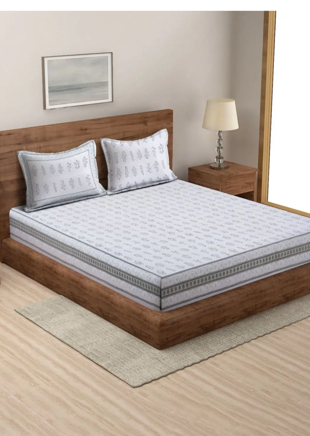 Ivory Meadow Bedsheet Set