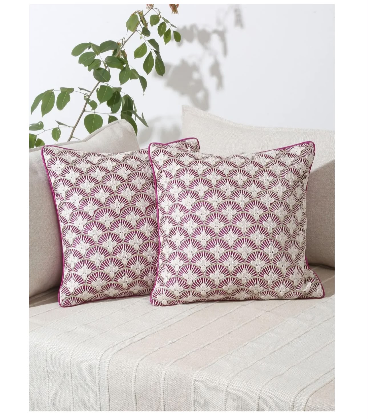 Harbour Orchid Cushion Cover
