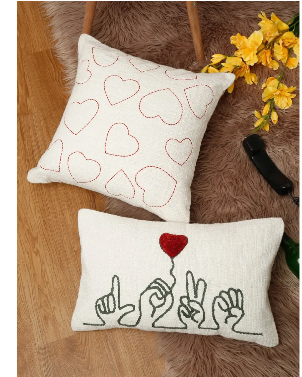 Pearl Bauhinia Cushion Cover