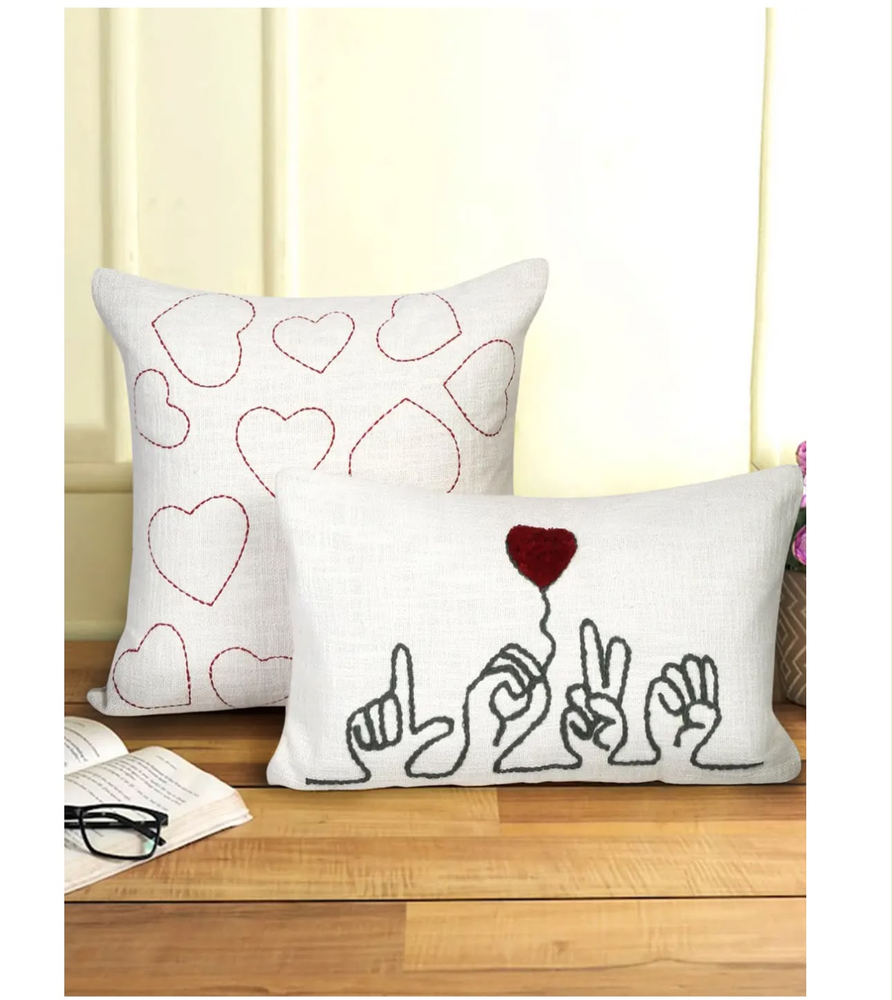 Pearl Bauhinia Cushion Cover