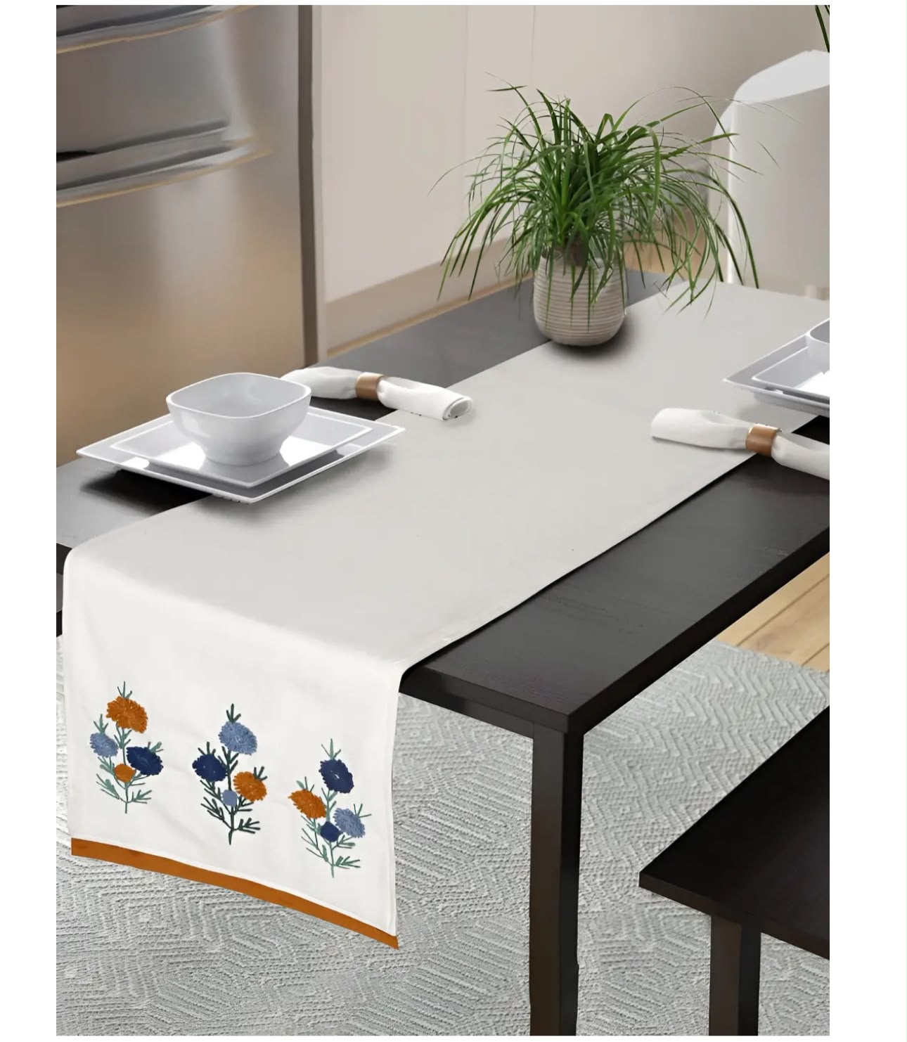 Coral Tide Table Runner