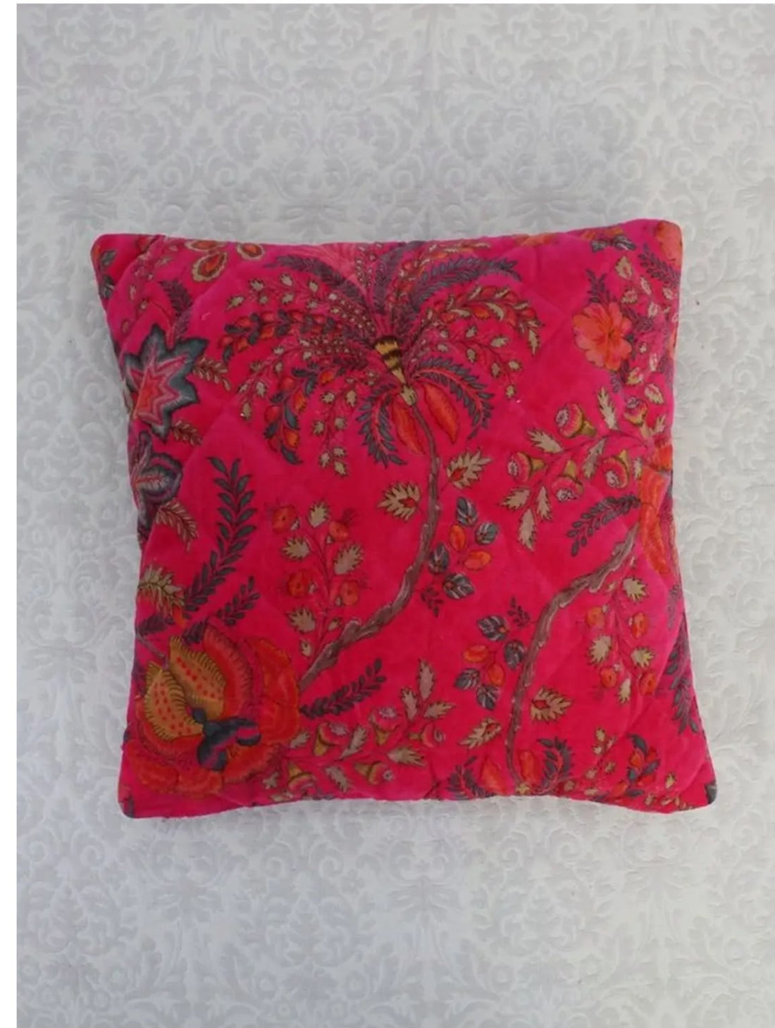 Bougainvillea Velvet Cushion Cover Set