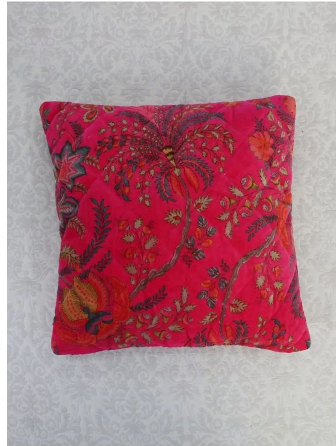 Bougainvillea Velvet Cushion Cover Set