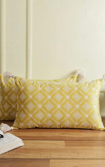 Marigold Crest Cushion Cover Set