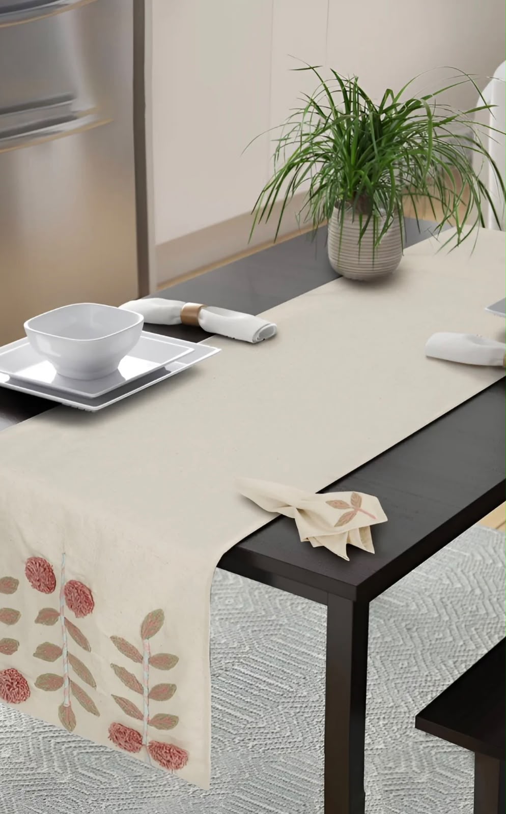 Florisse Cotton Table Runner