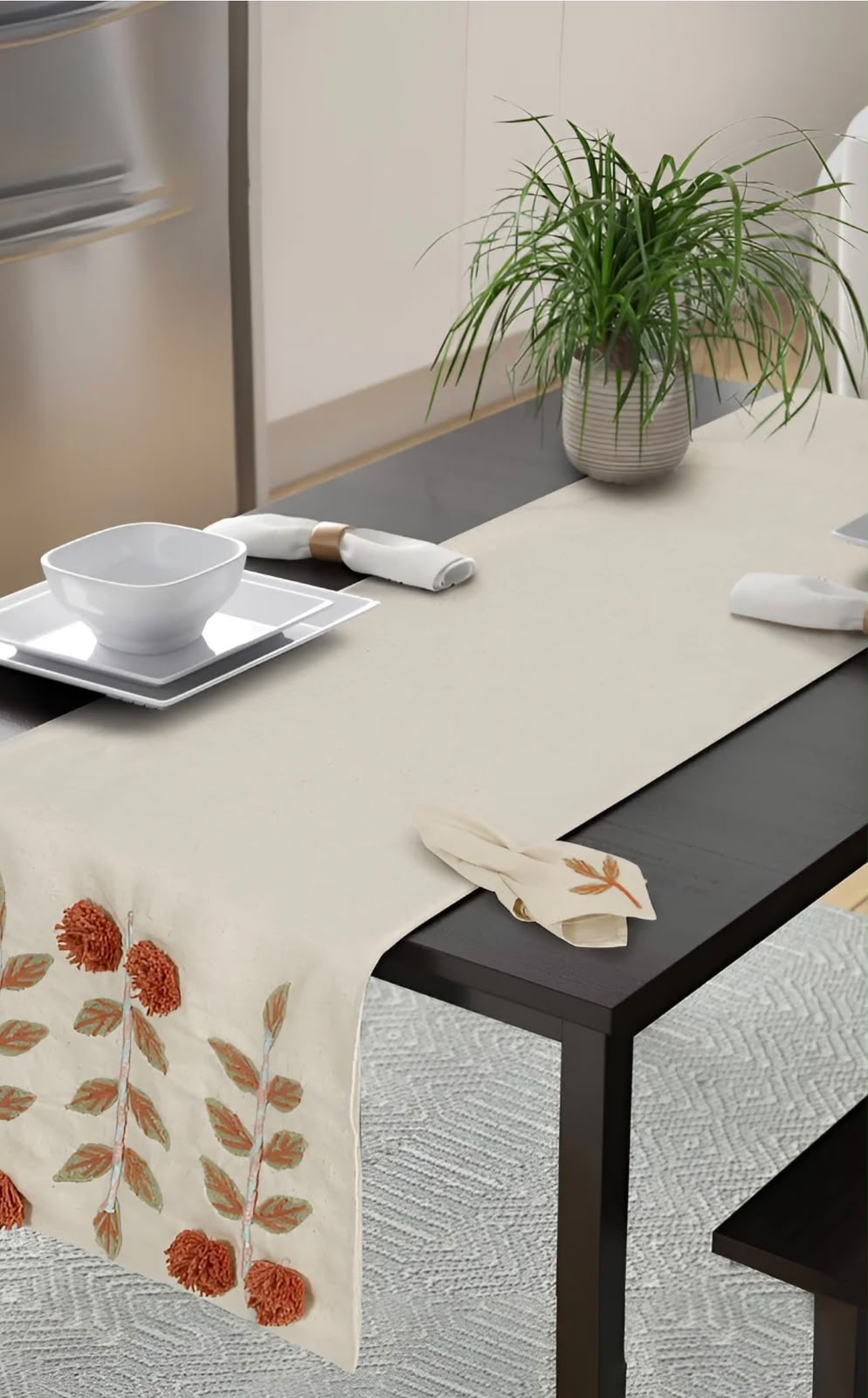 Rubyflora Table Runner