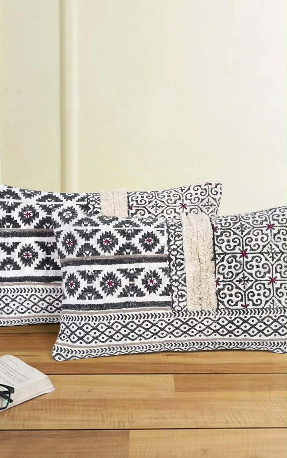 Monara Contrast Cushion Cover Set