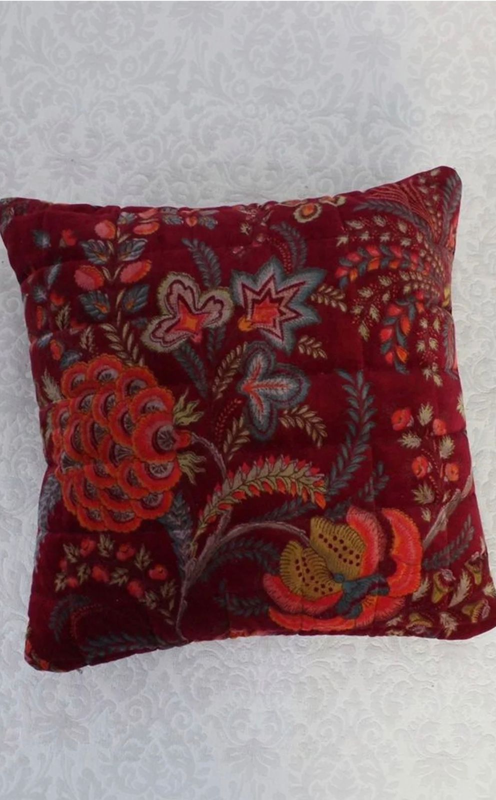 Bordeaux Bloom Cushion Cover Set
