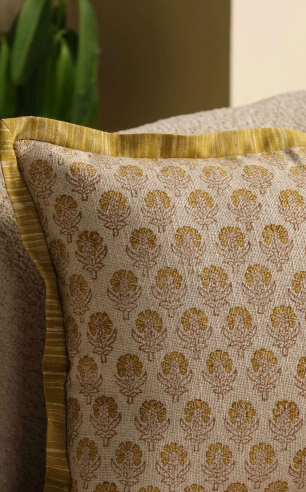 Citrine Lumbar Cushion Cover