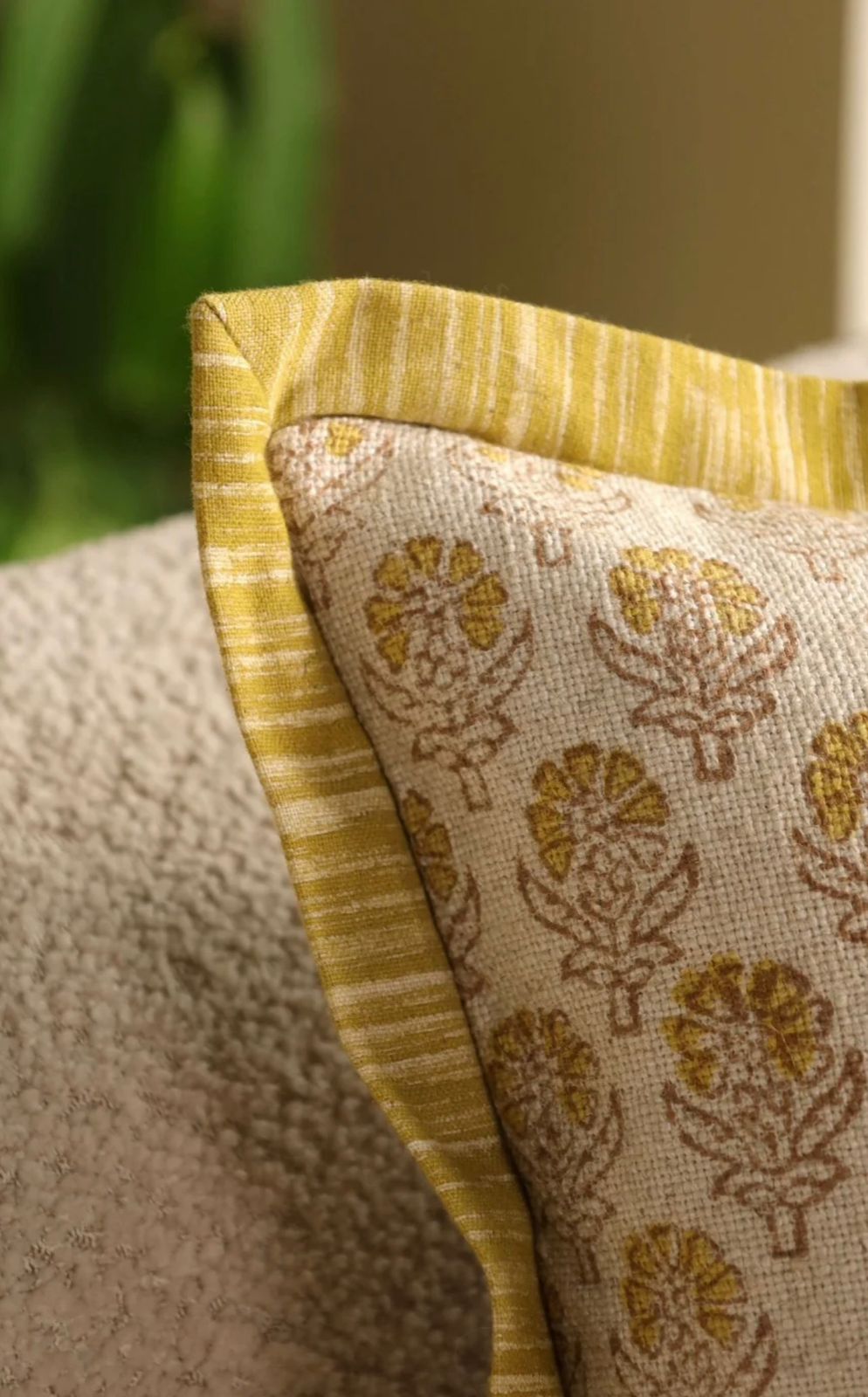 Citrine Lumbar Cushion Cover