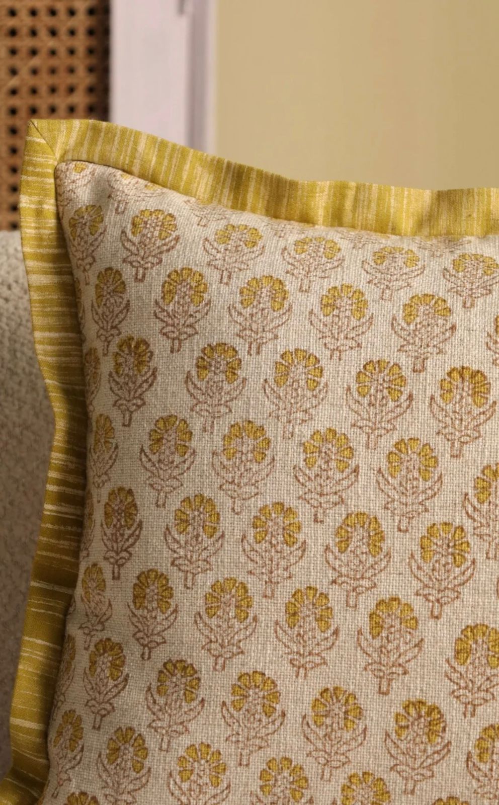Citrine Lumbar Cushion Cover